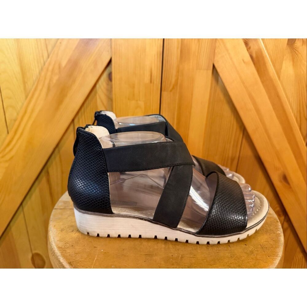 Good Choice Porchia Wedge Sandal Black Size 8